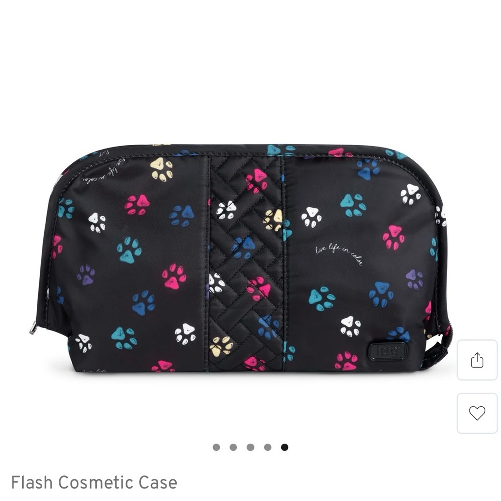 Lug Flash Cosmetics Case in Paws-Black! BNWT!!